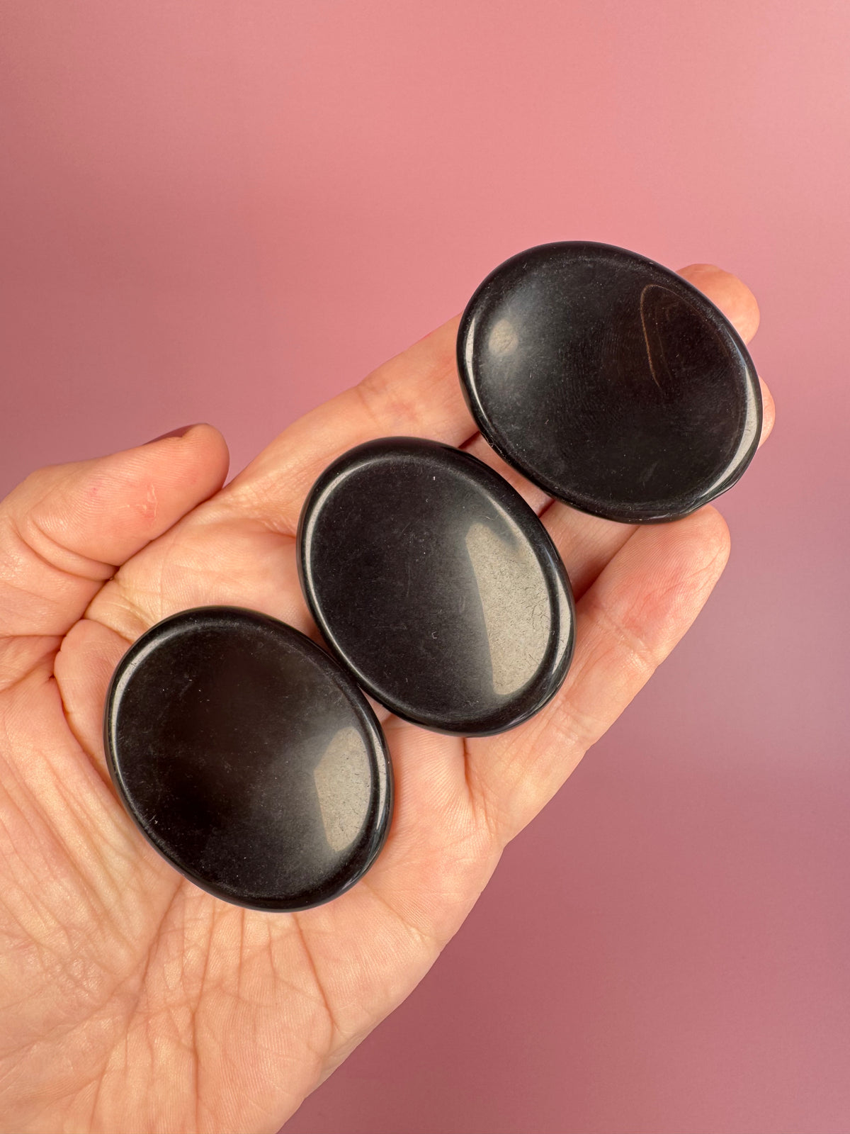 Obsidian Worry Stone