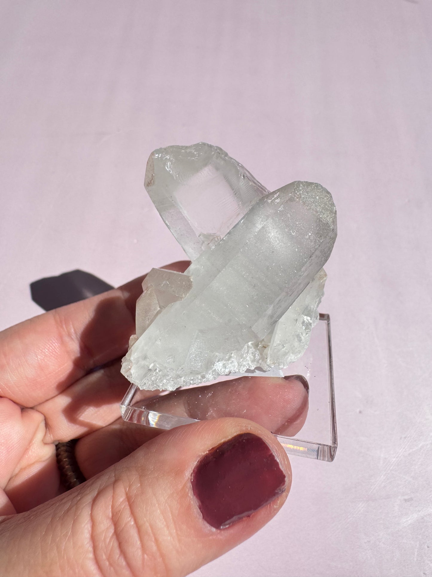 Pink Quartz Cluster - Item A
