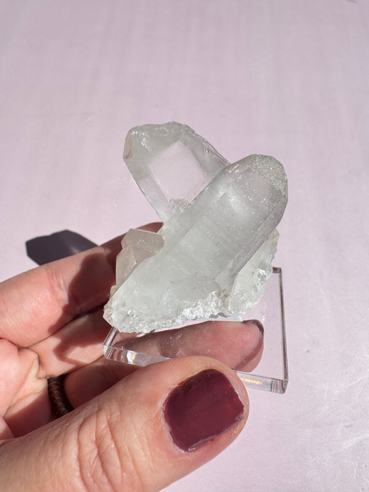 Pink Quartz Cluster - Item A