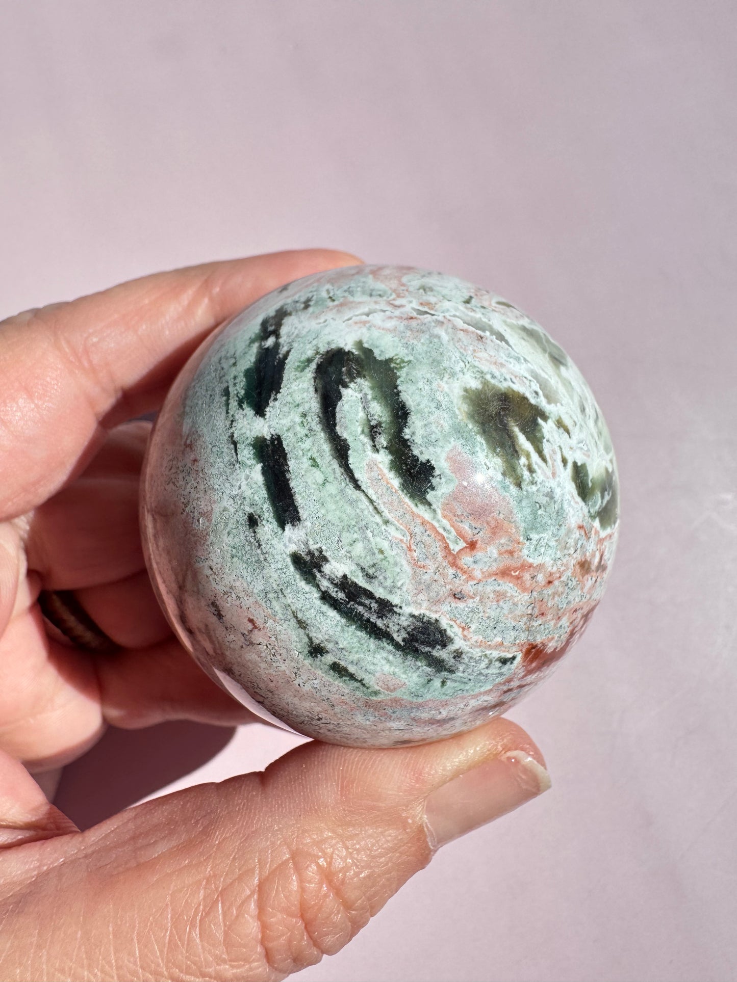 Unicorn Jasper Sphere - from India (Item A)