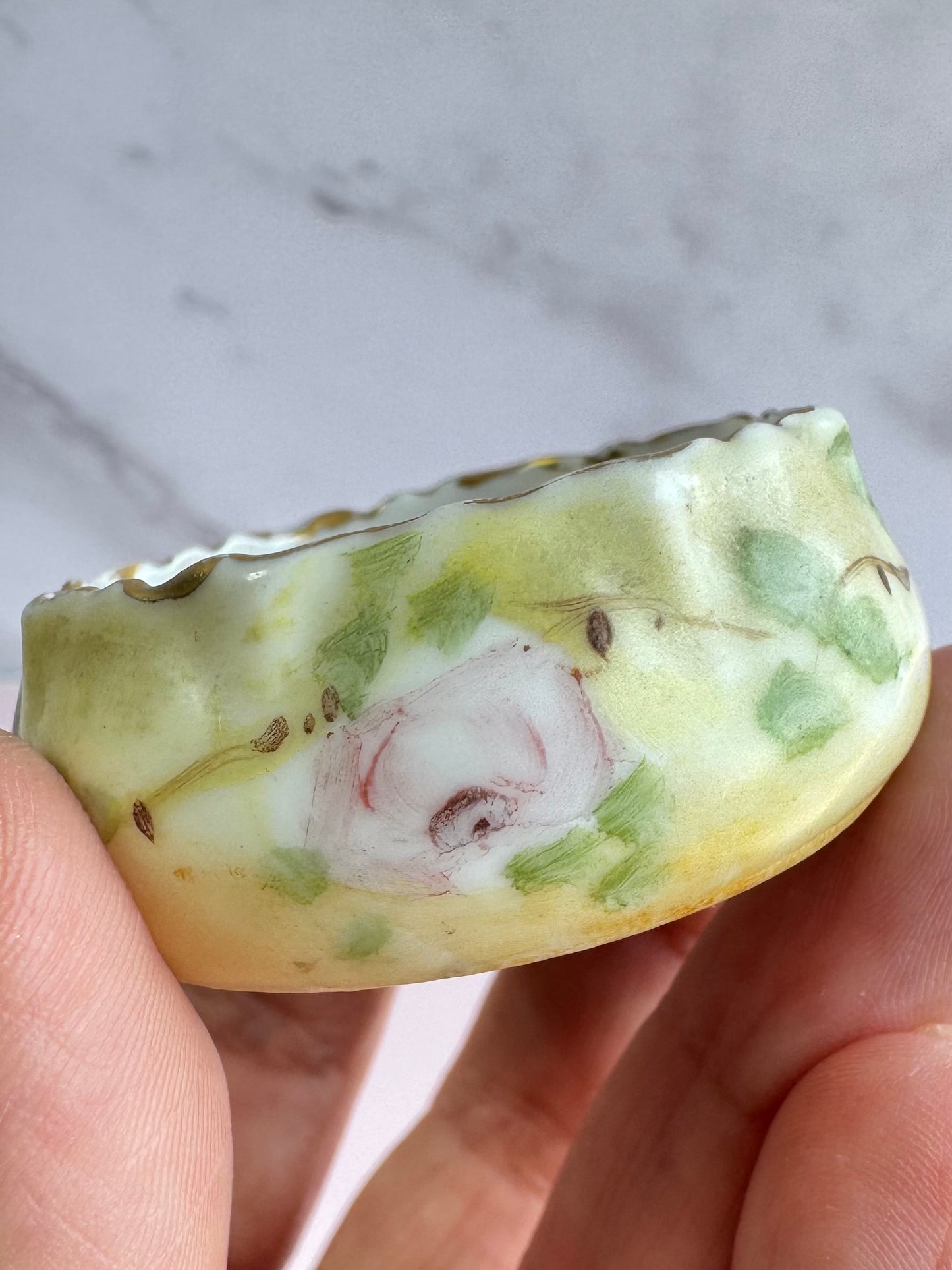 Rose Porcelain Salt Cellar - Sphere Display