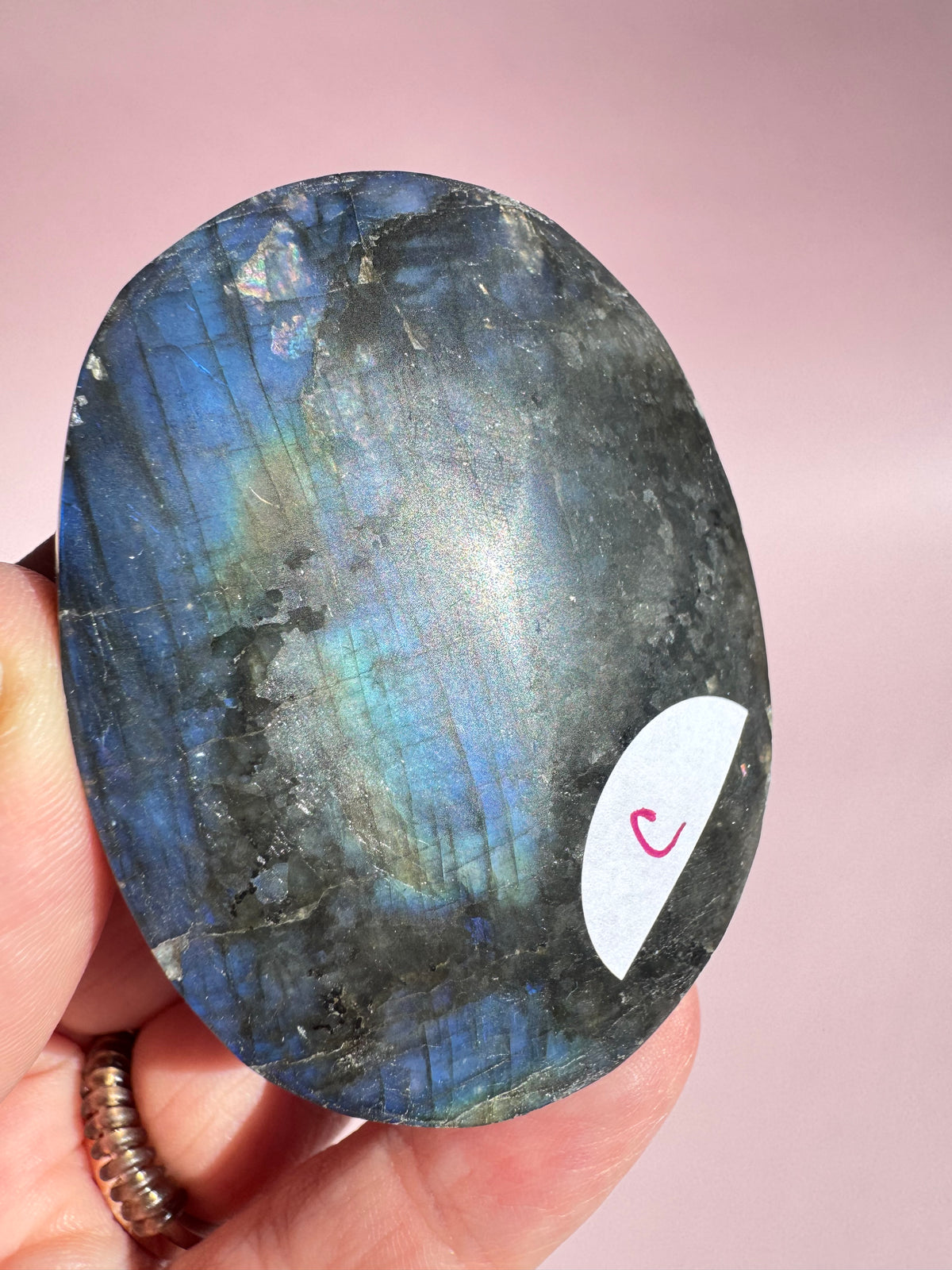Labradorite Palm Stone - Item C