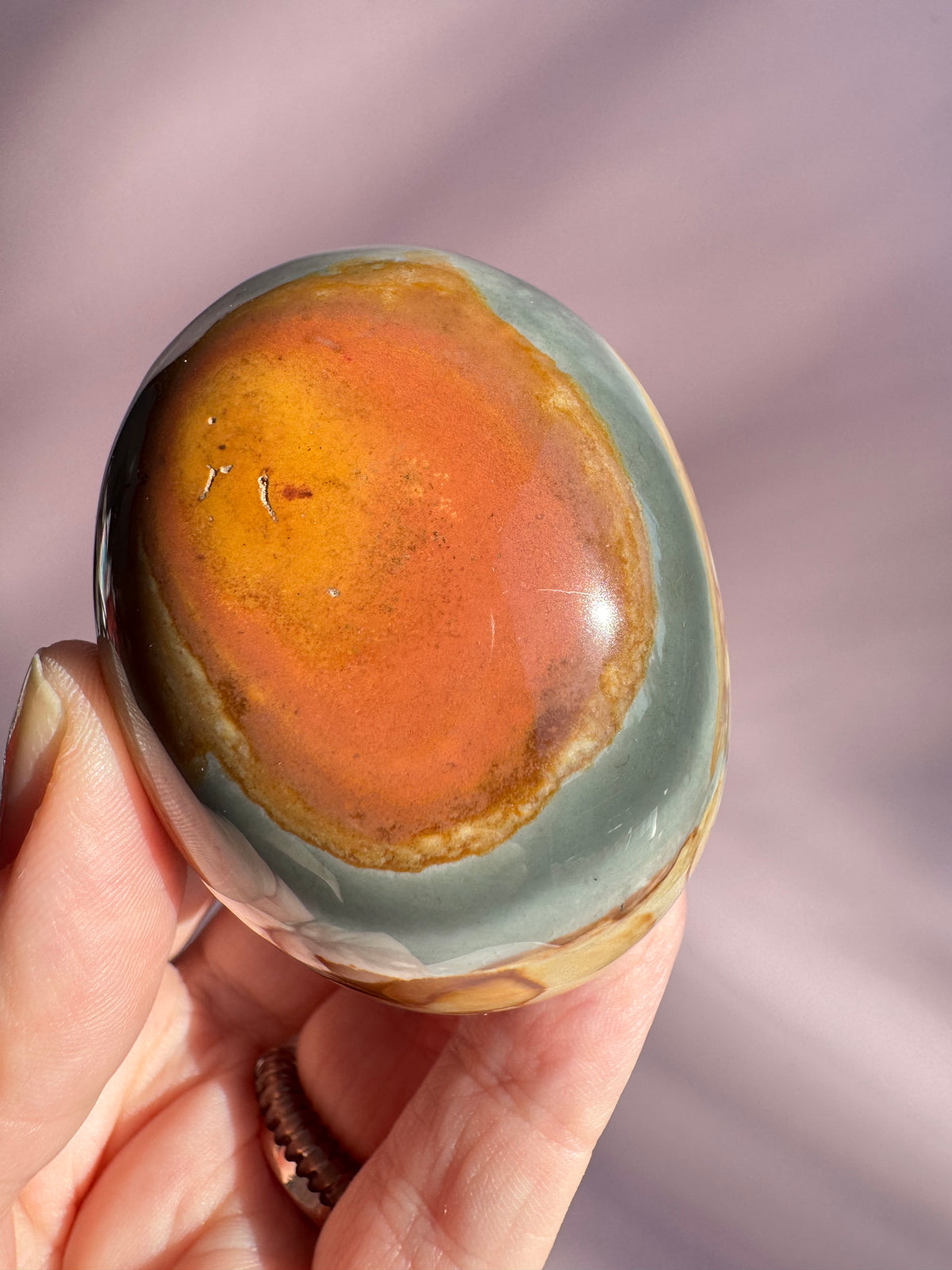 Polychrome Jasper Palm Stone - Item Y