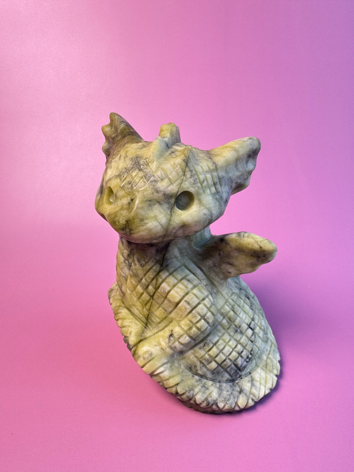 Serpentine Dragon Carving
