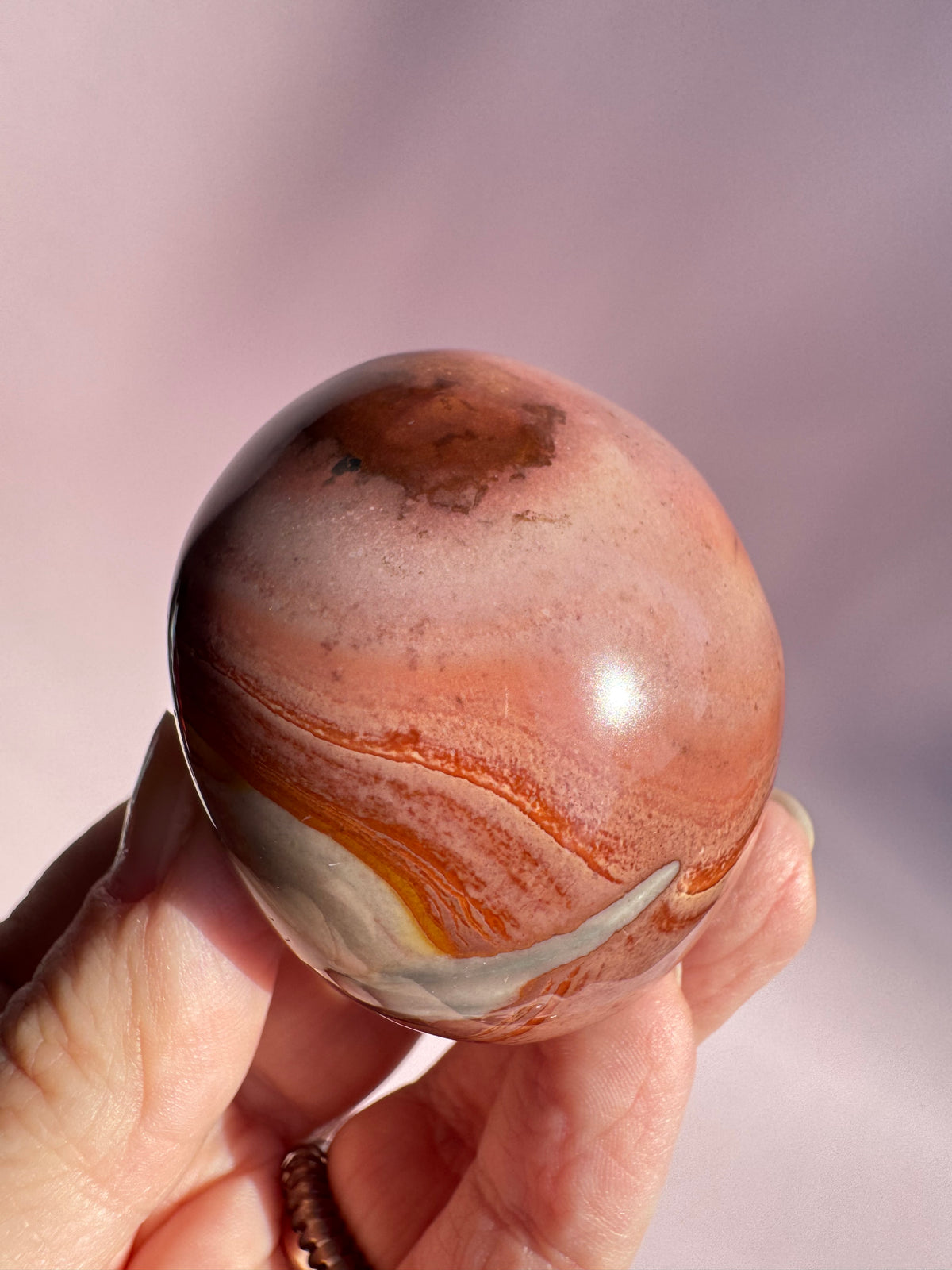 Polychrome Jasper Palm Stone - Item R