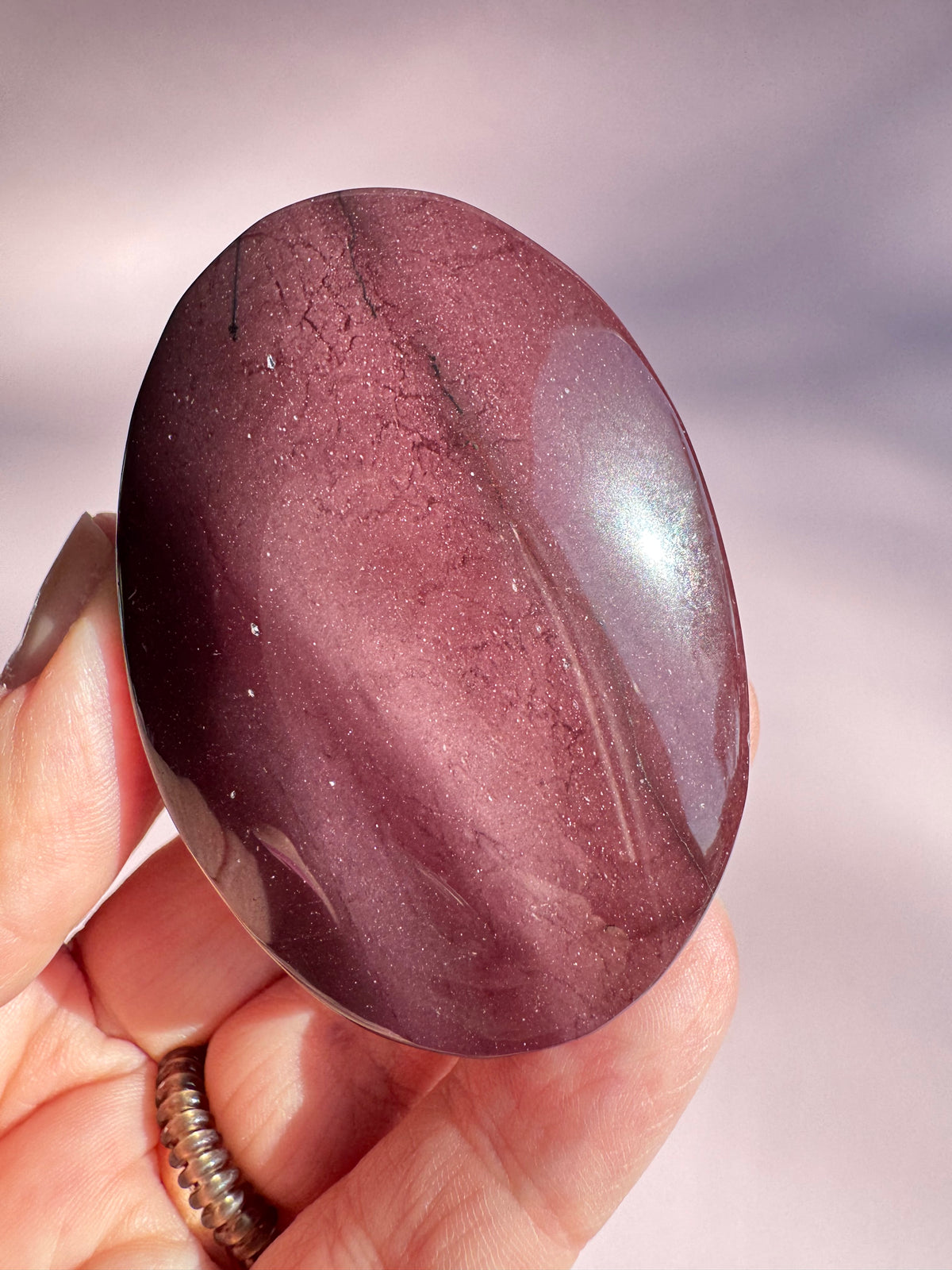 Mookaite Palm Stone - Item Q