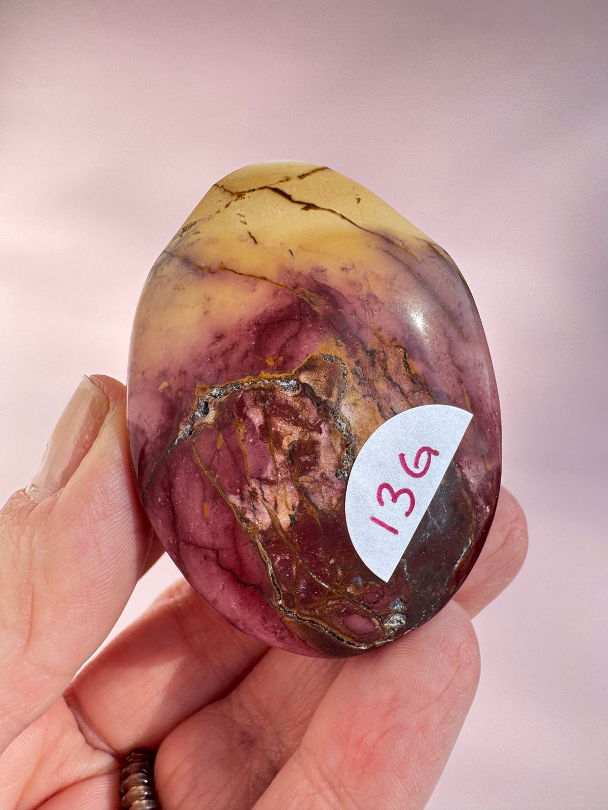 Mookaite Palm Stone - Item G