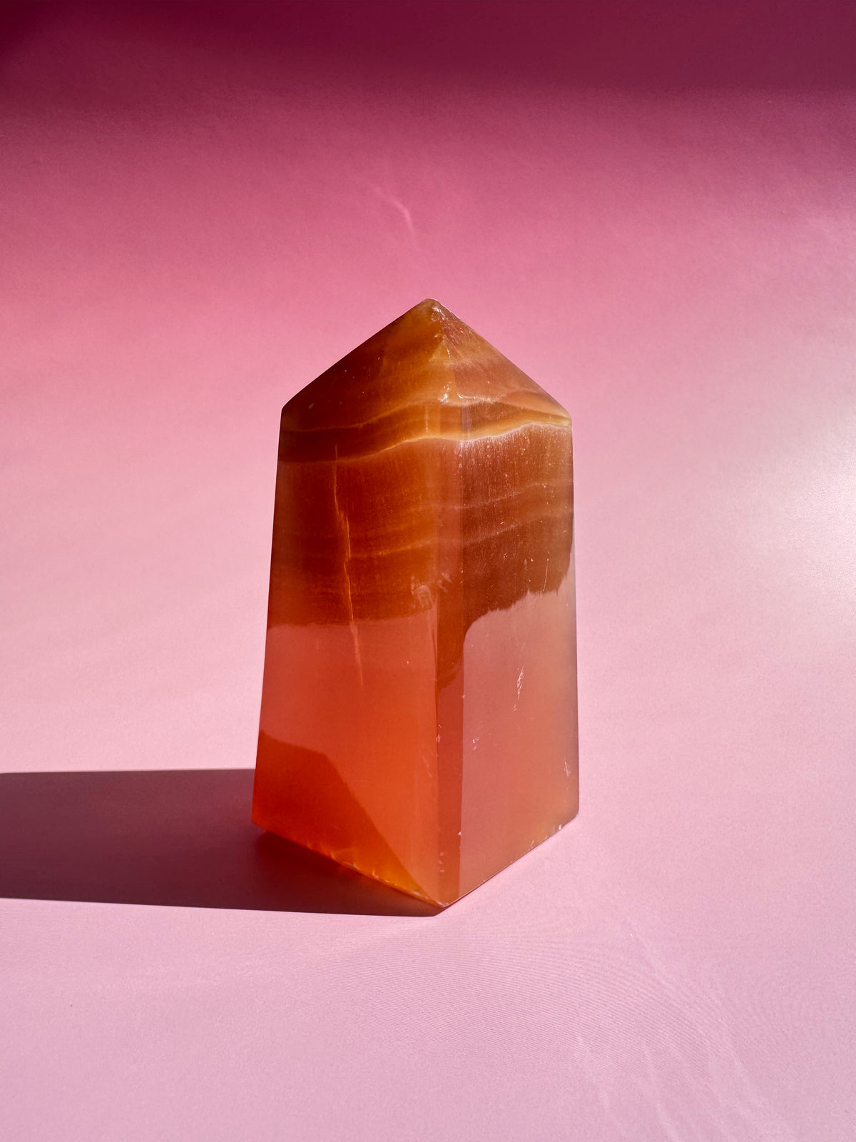 Honey Calcite Tower - ITEM E