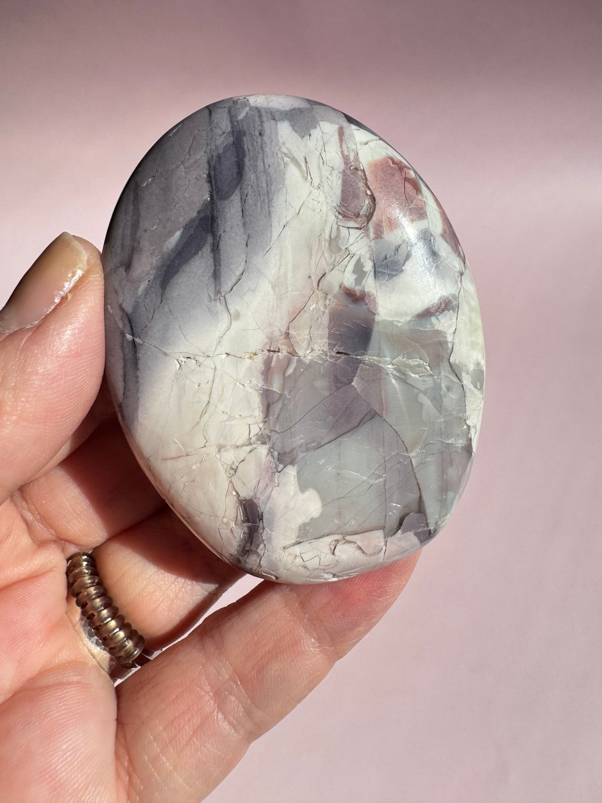 Hyacinth Jasper Palm Stone from Utah - ITEM R
