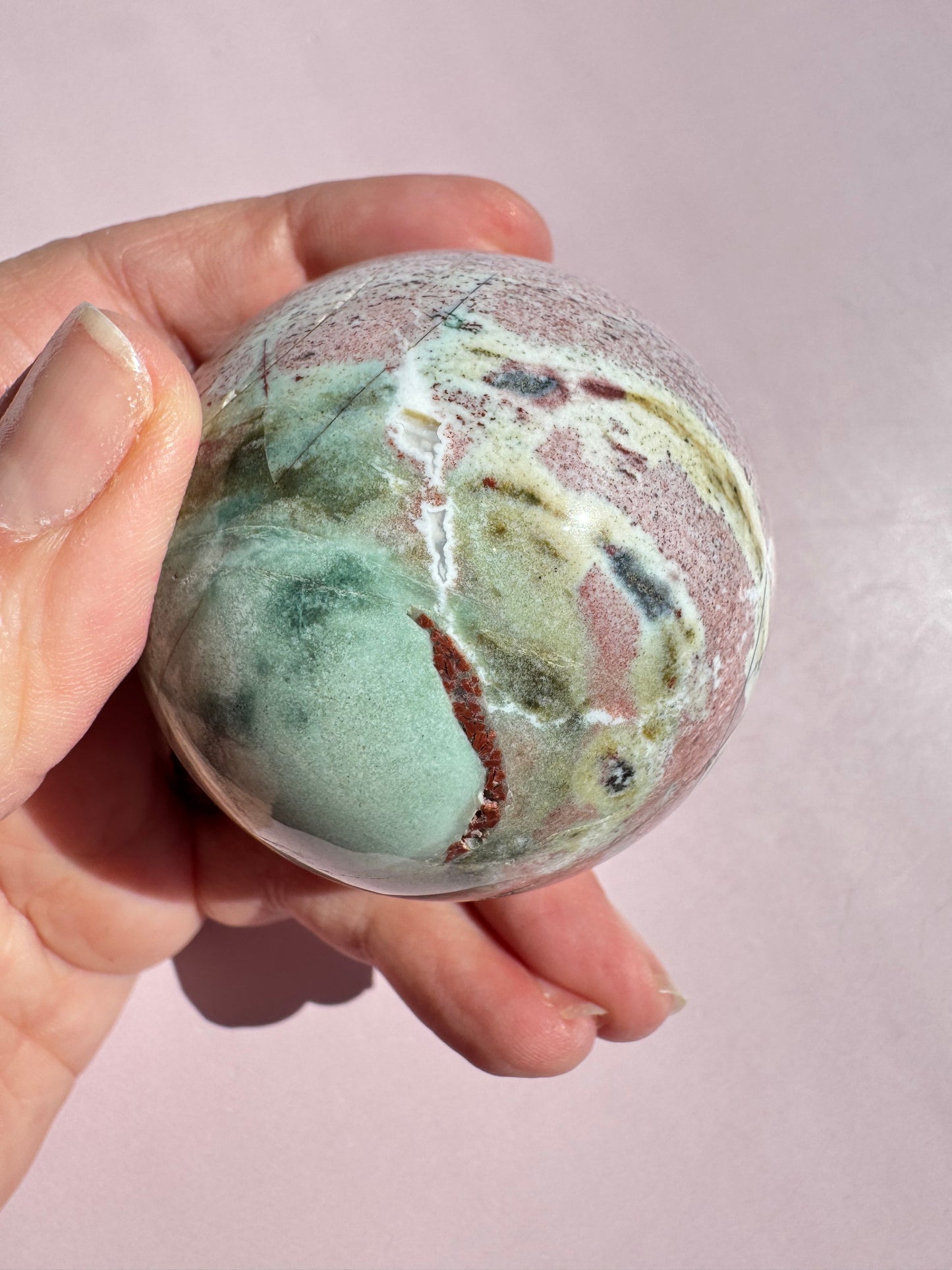 Unicorn Jasper Sphere - from India (Item F)