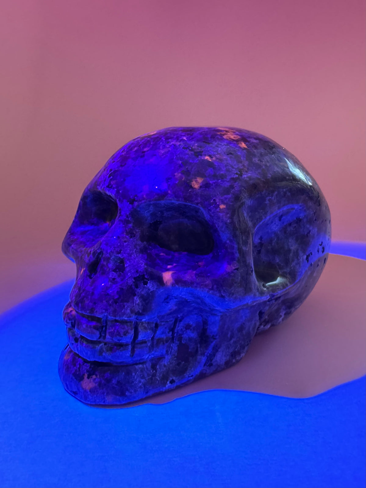 Yooperlite Skull Carving