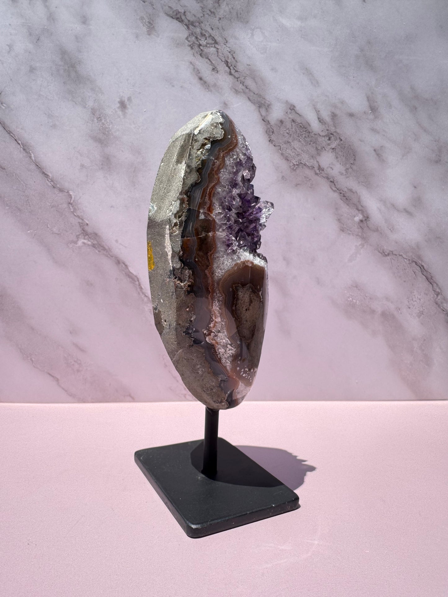 Amethyst Geode on Stand, from Brazil - Item B