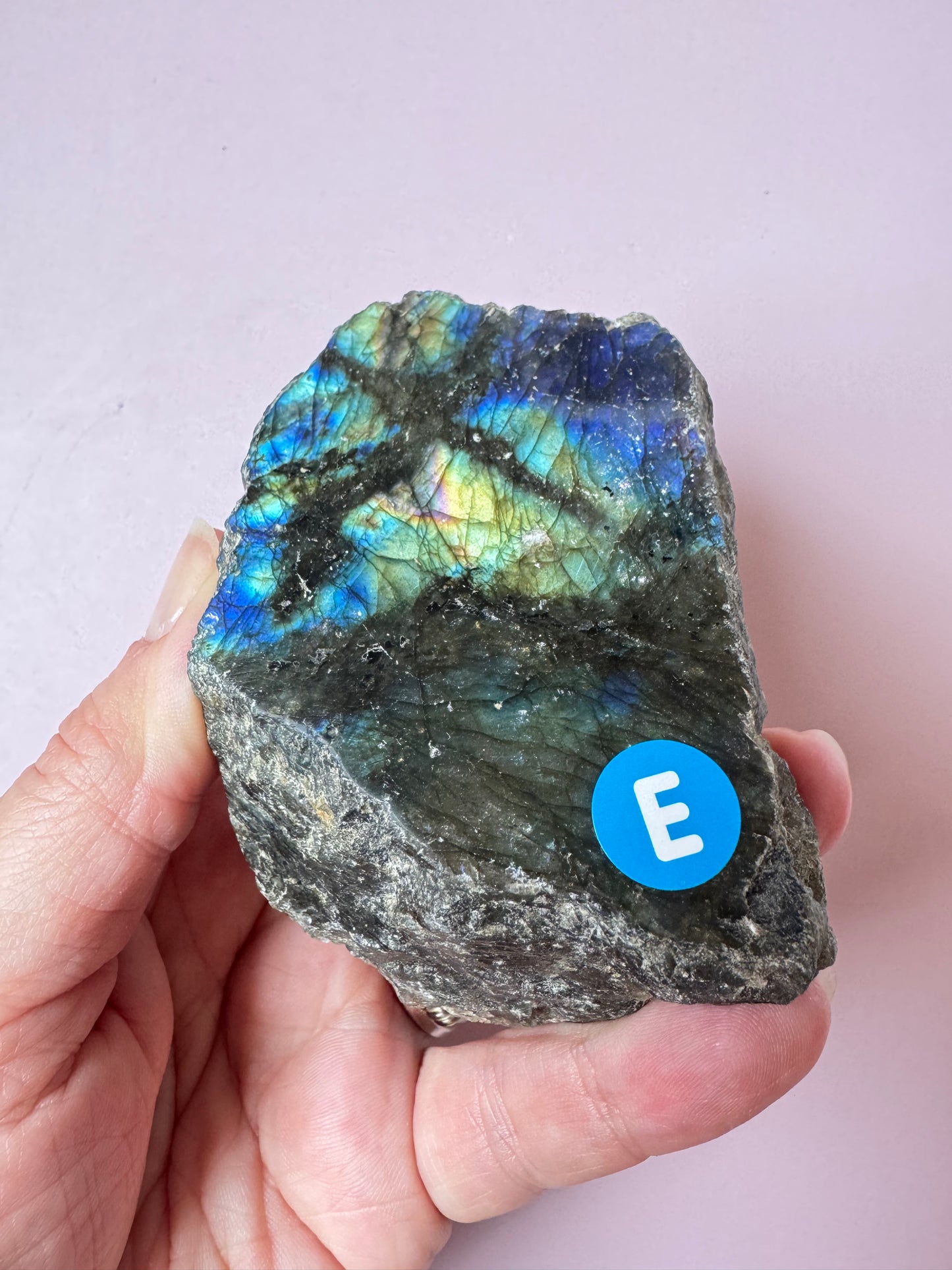 Labradorite Semi-Polished Slab - Item E