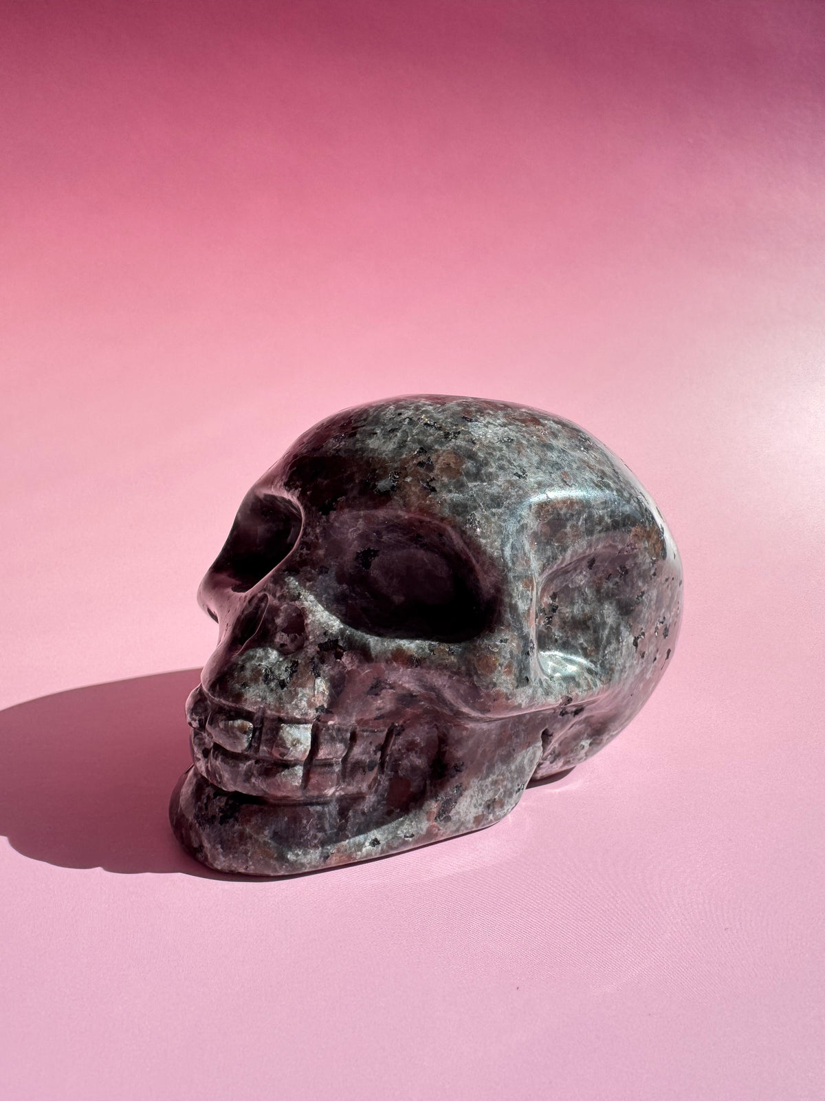 Yooperlite Skull Carving