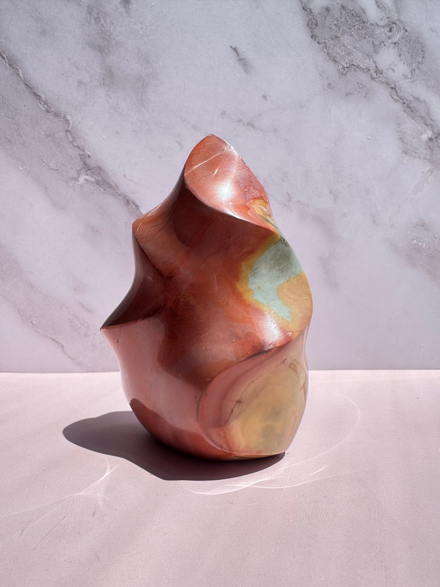 Polychrome Jasper Flame, from Madagascar