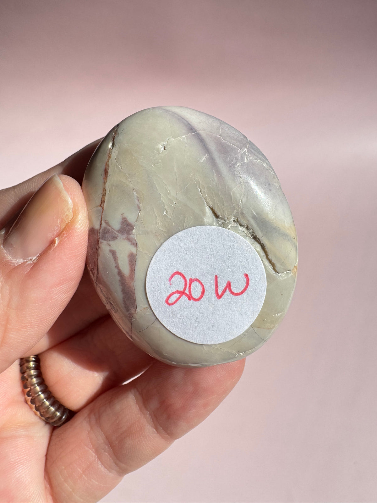 Hyacinth Jasper Palm Stone from Utah - ITEM W