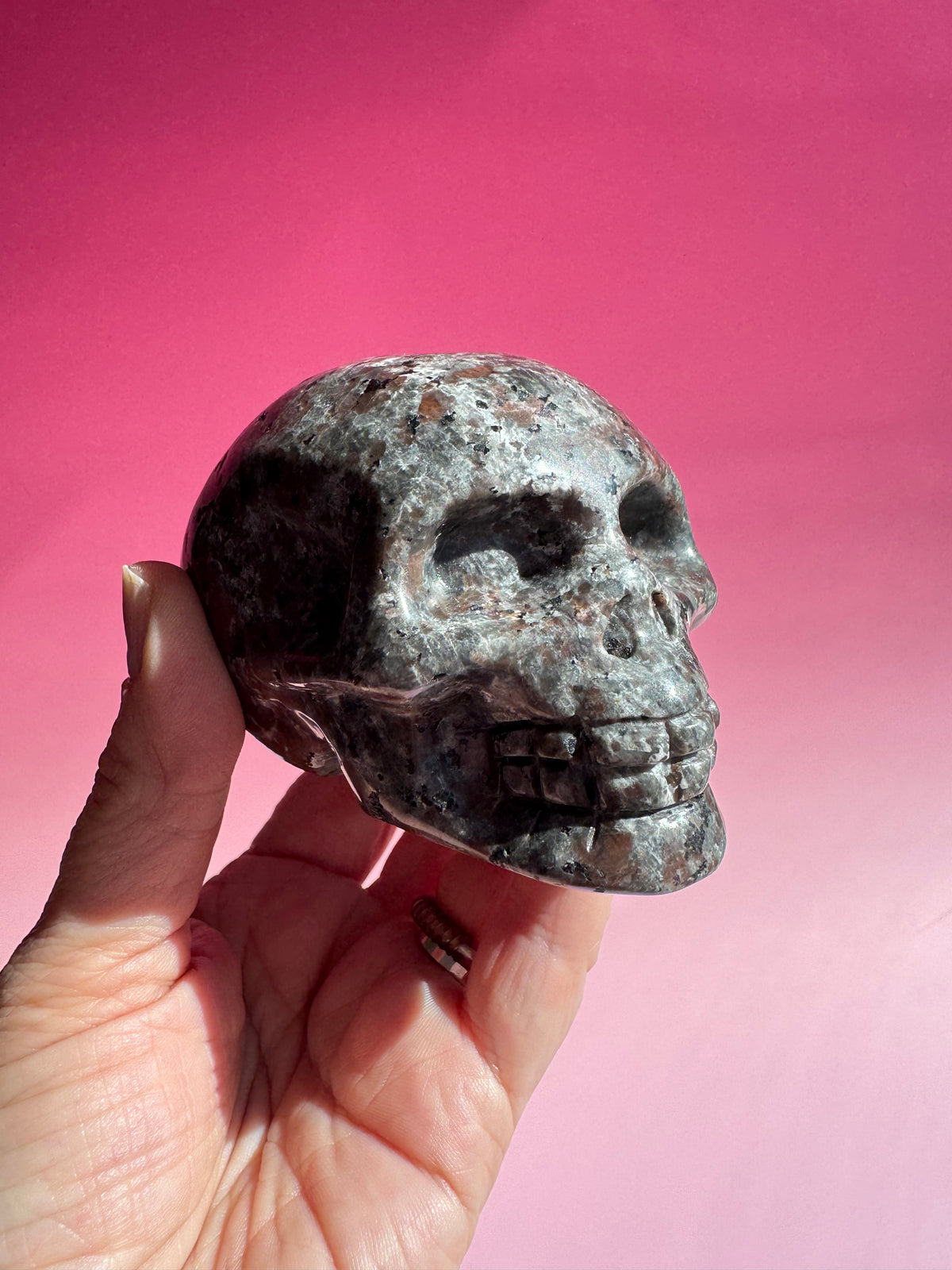 Yooperlite Skull Carving