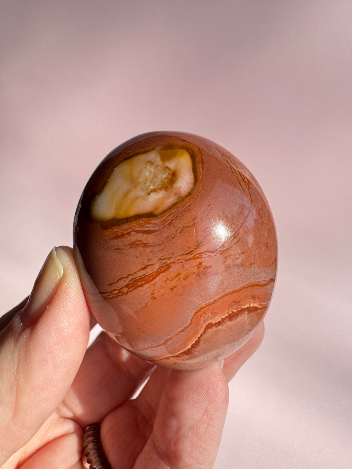 Polychrome Jasper Palm Stone - Item D
