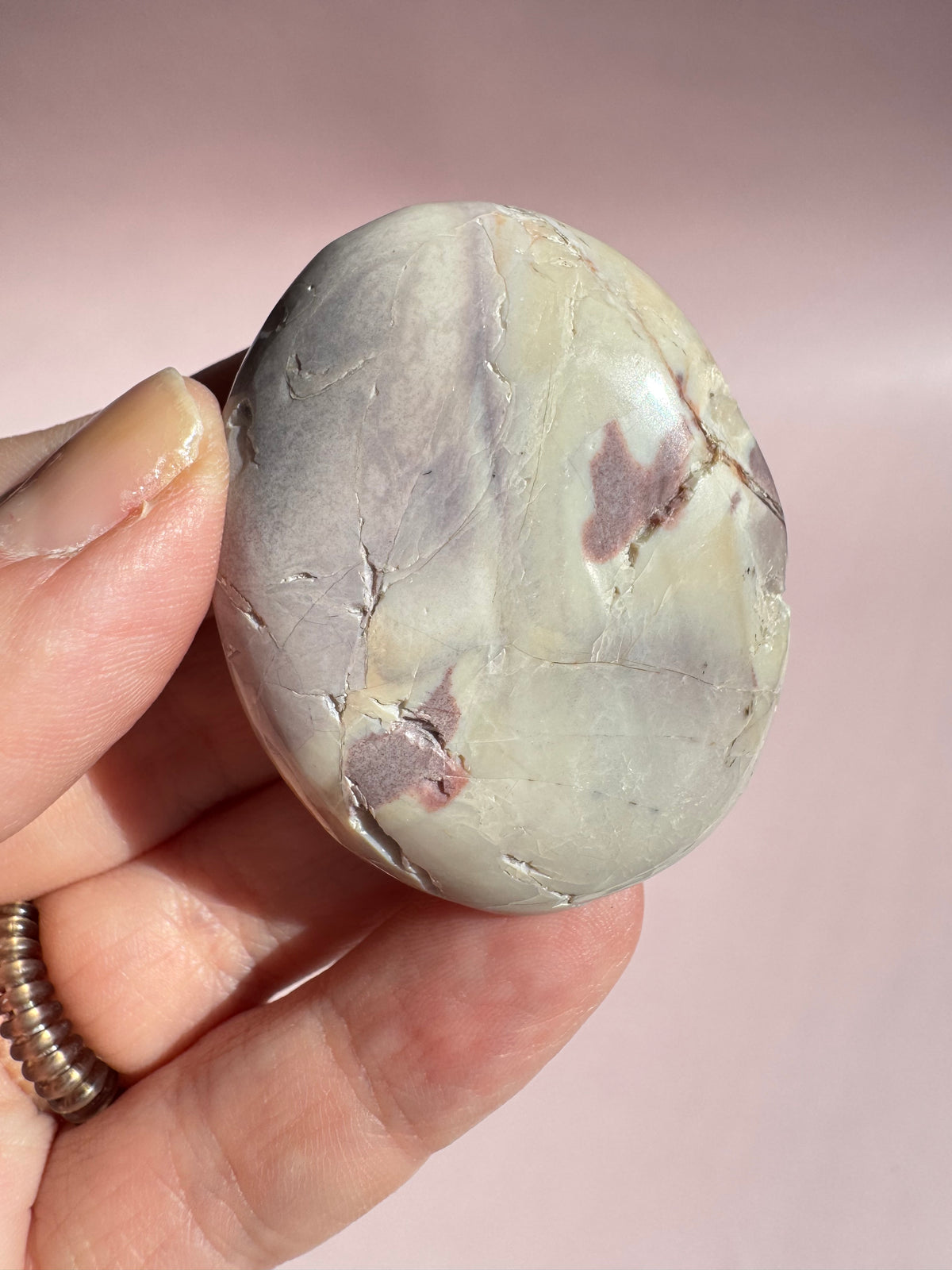Hyacinth Jasper Palm Stone from Utah - ITEM W