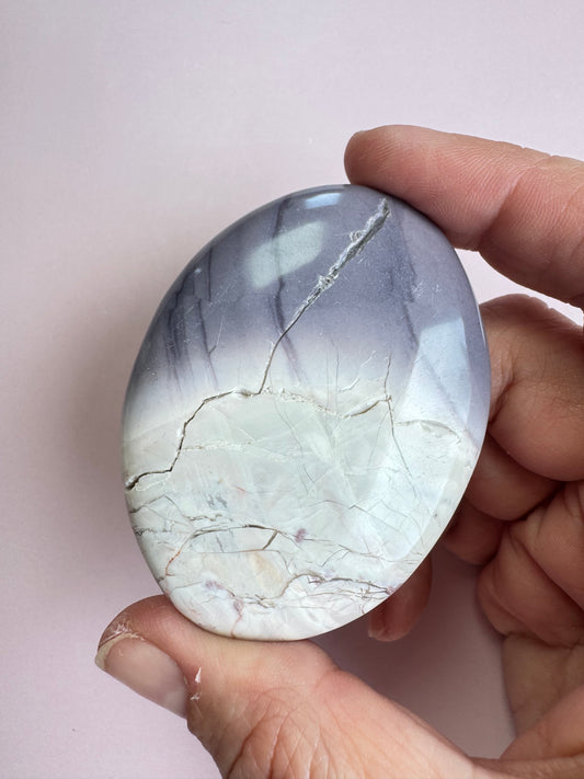 Hyacinth Jasper Palm Stone from Utah - ITEM E
