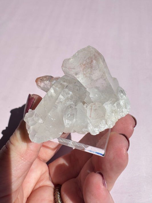 Pink Quartz Cluster - Item B