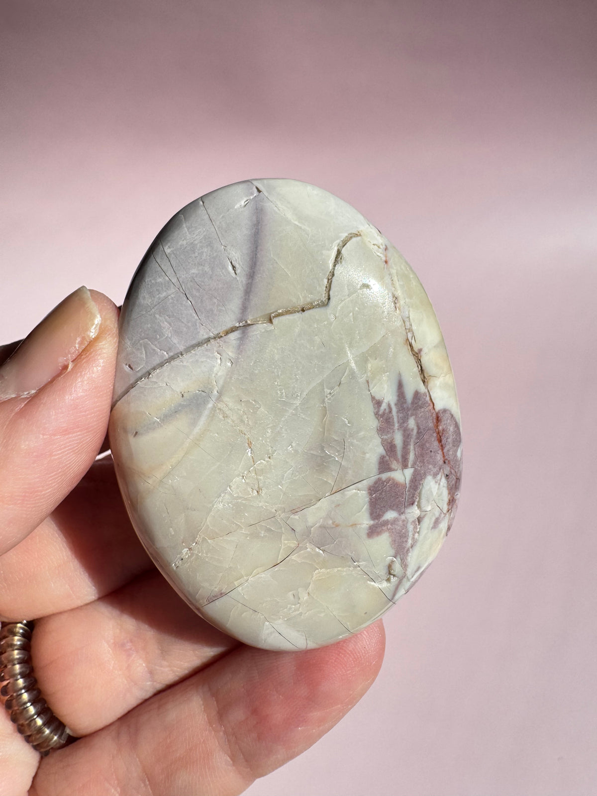 Hyacinth Jasper Palm Stone from Utah - ITEM Z