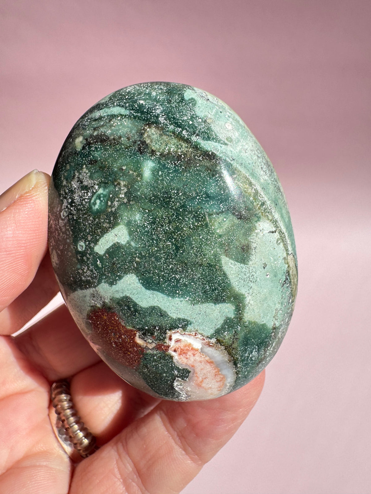 Unicorn Jasper Palm Stone - Item R