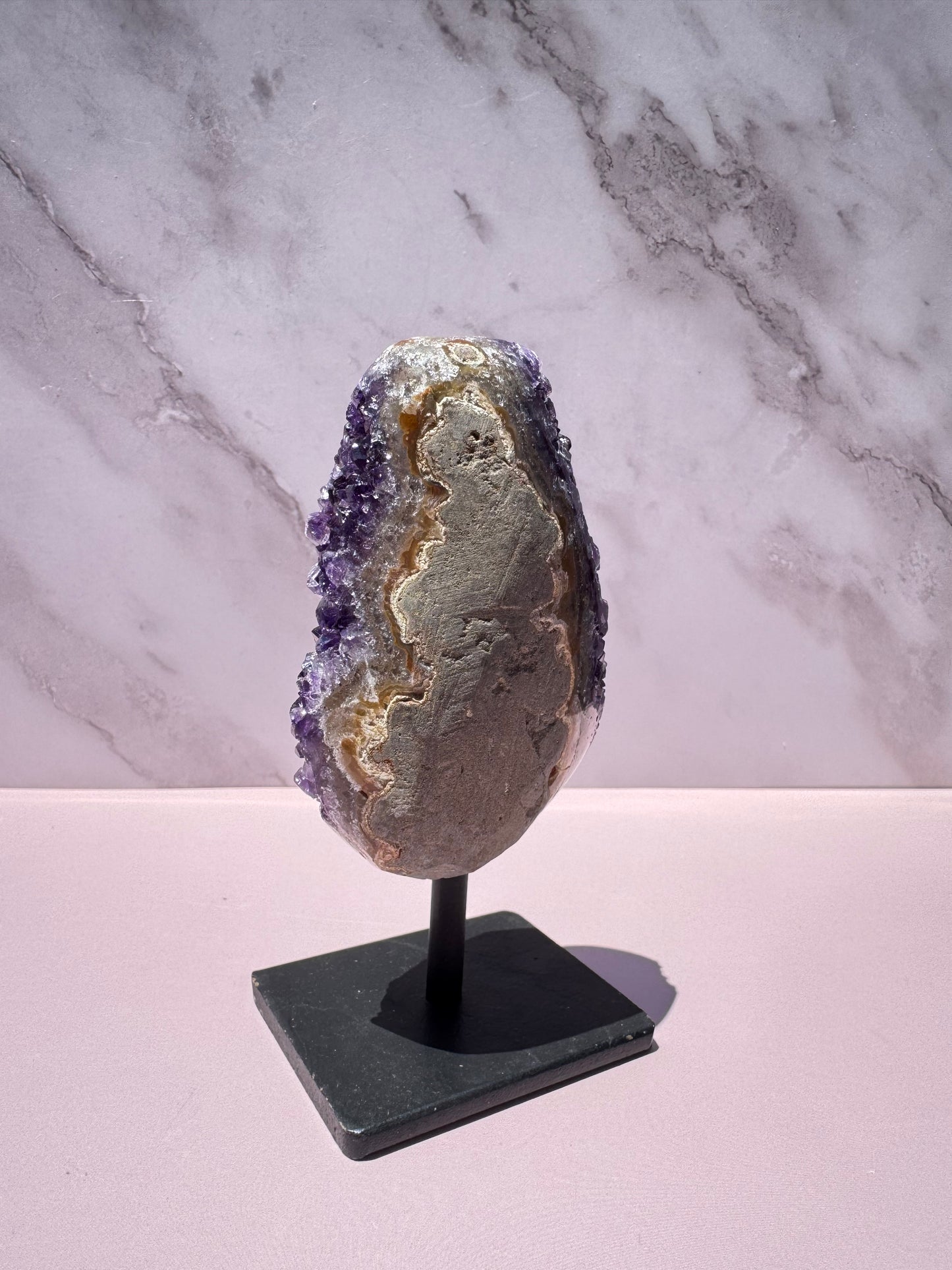 Amethyst Geode on Stand, from Brazil - Item A
