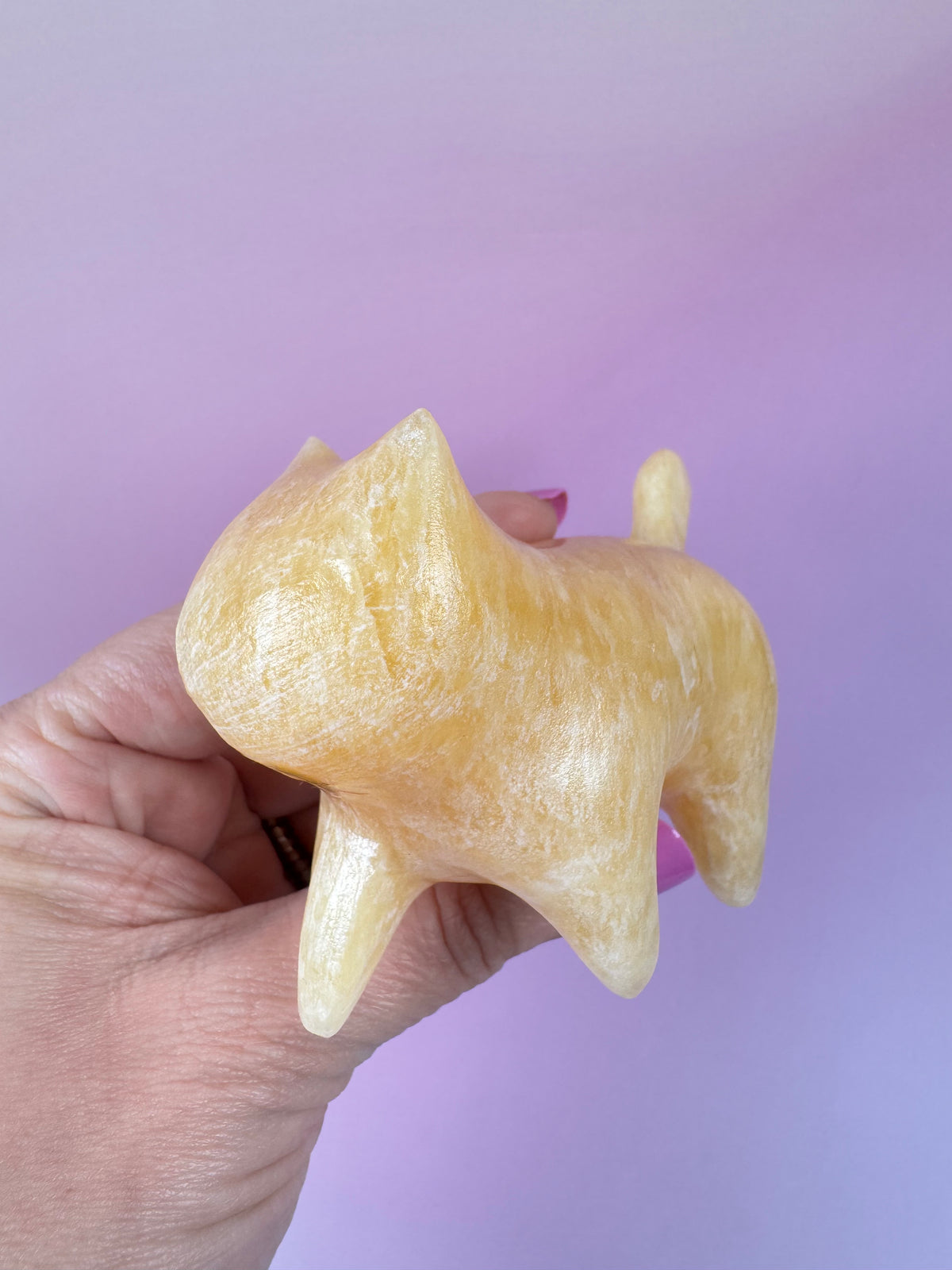 Orange Calcite Chonky Cat
