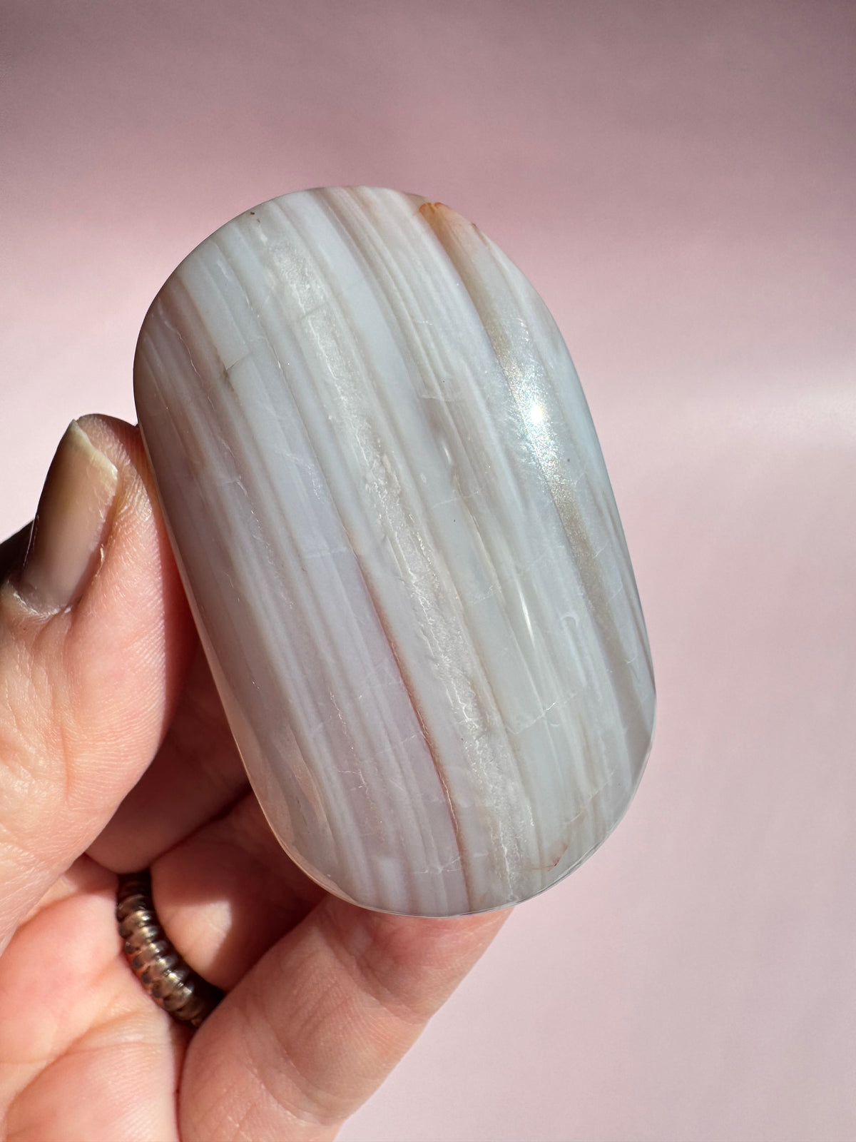 Carnelian Palm Stone - Item U
