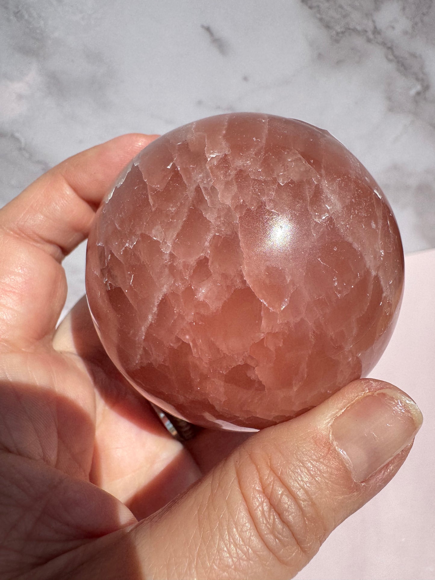 Rose Calcite Sphere