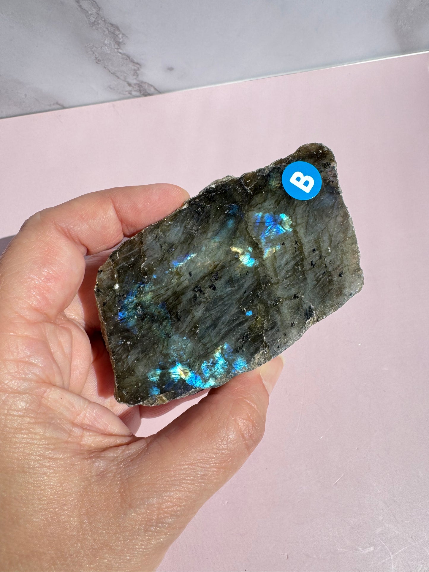 Labradorite Semi-Polished Slab - Item B