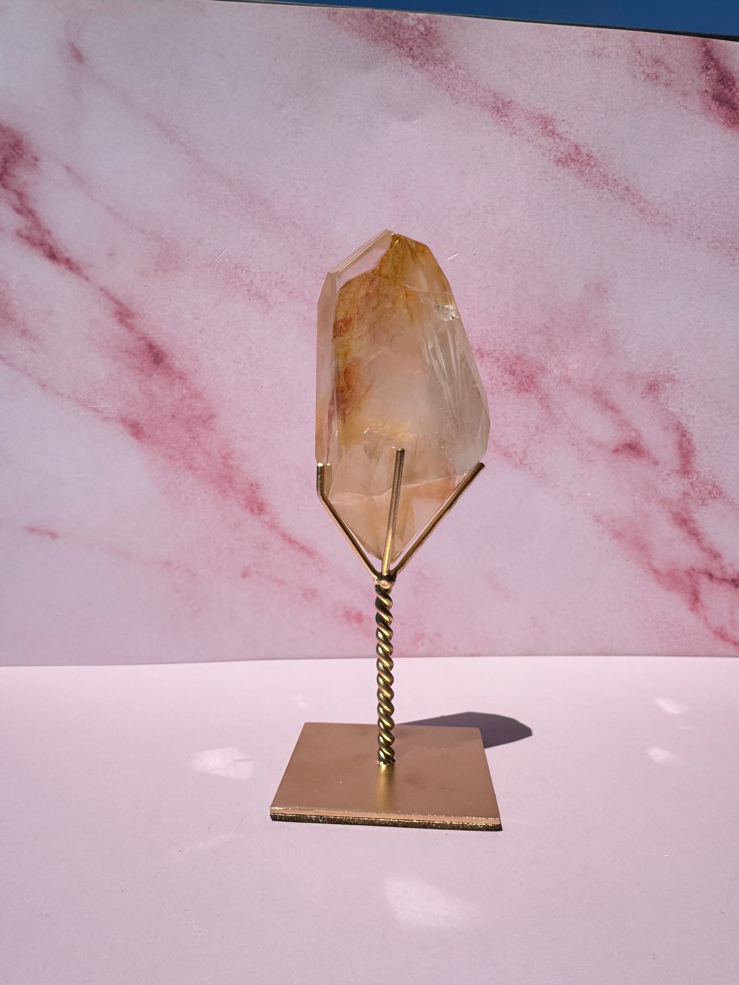 Golden Healer Quartz Freeform on Stand - Item C