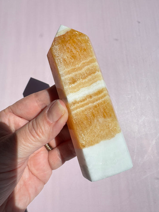 Orange Calcite Tower - Item D