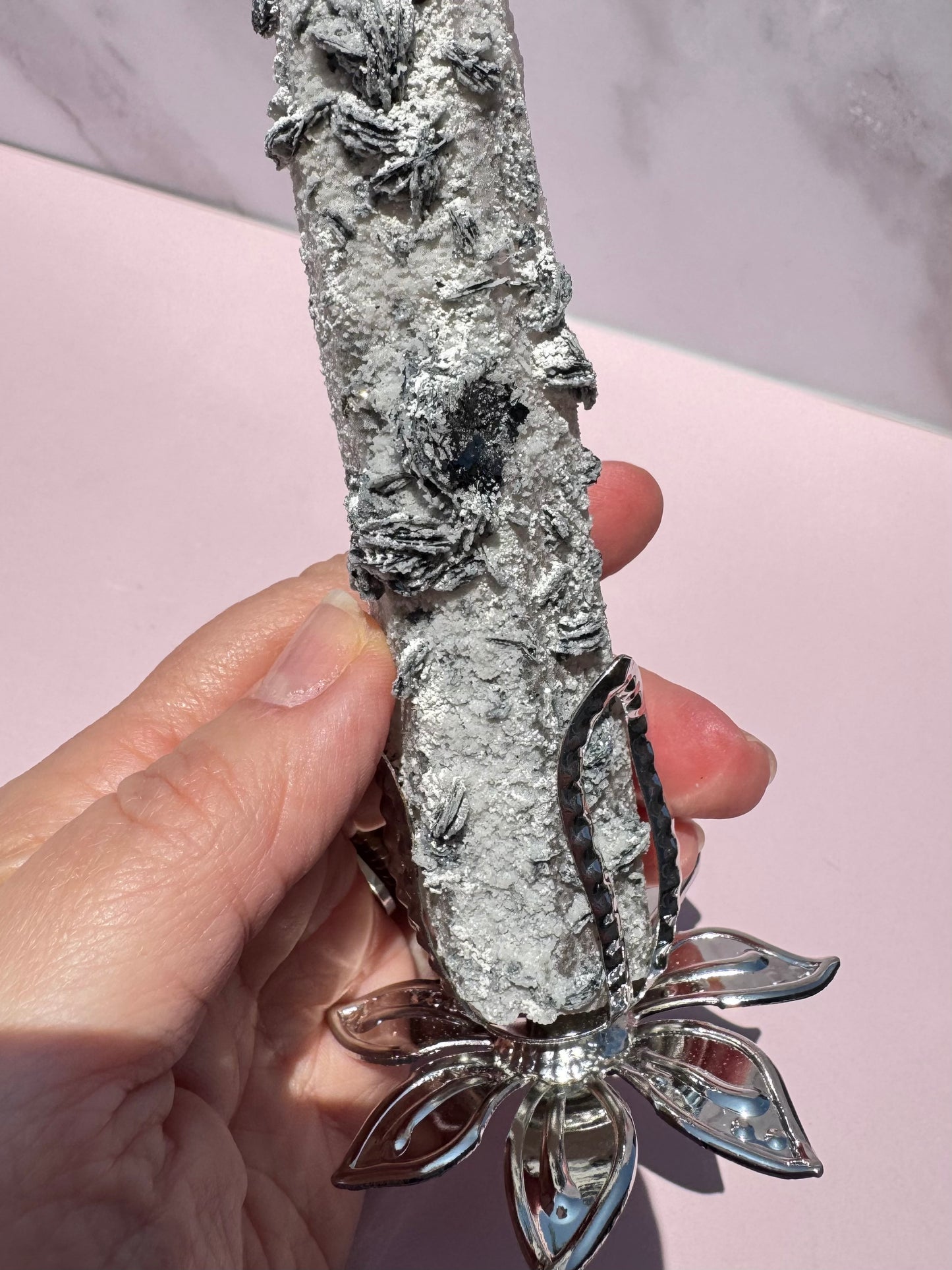 Inner Mongolian Candle Quartz with Specularite - Item C