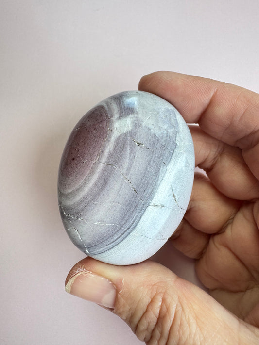 Hyacinth Jasper Palm Stone from Utah - ITEM B