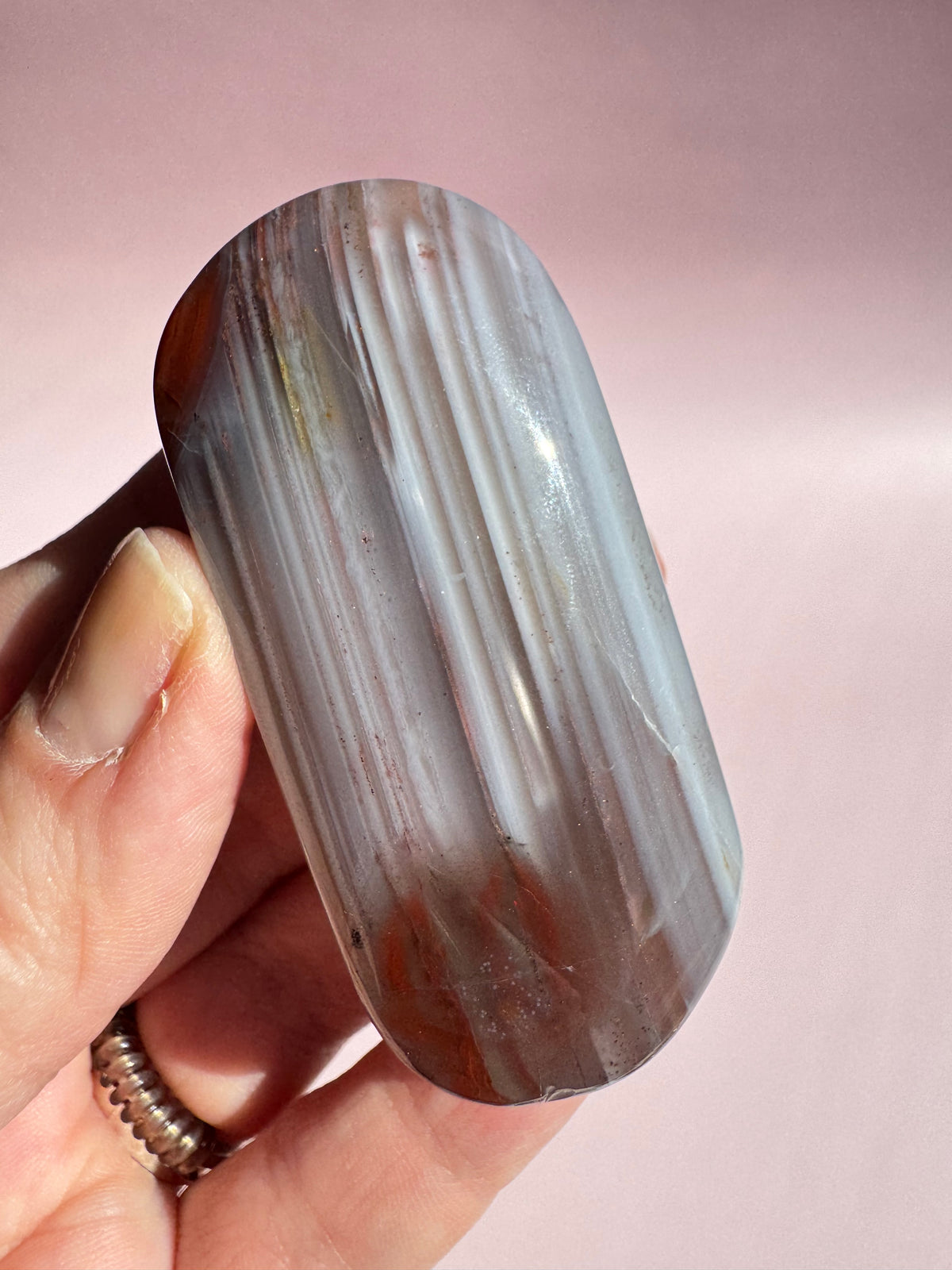 Carnelian Palm Stone - Item V