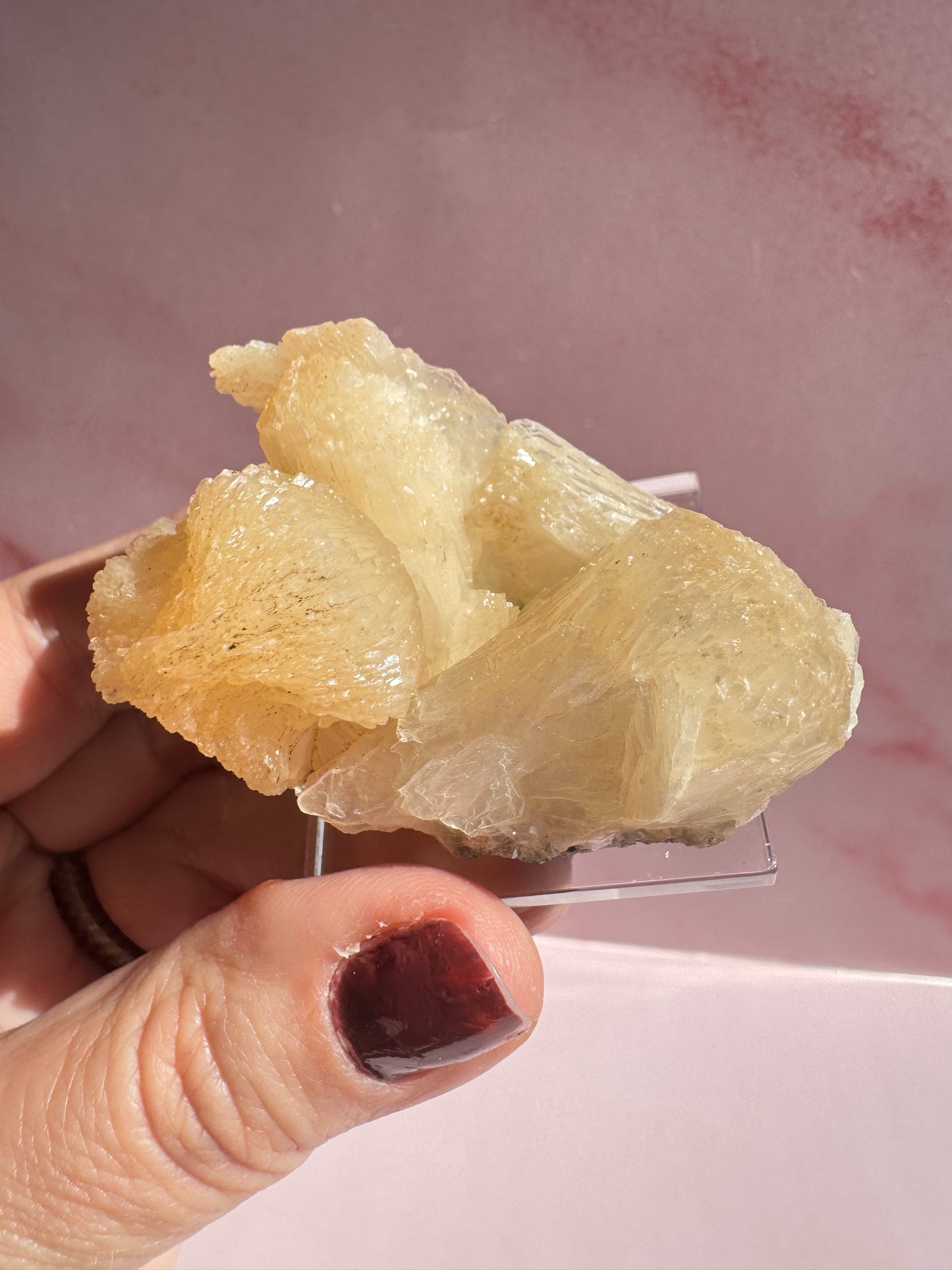 Apophyllite with Stilbite Cluster - Item F