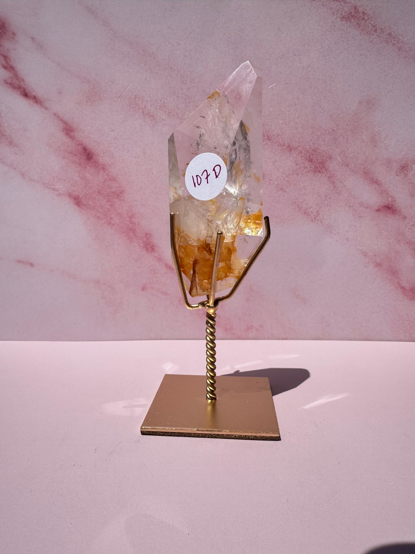 Golden Healer Quartz Freeform on Stand - Item D