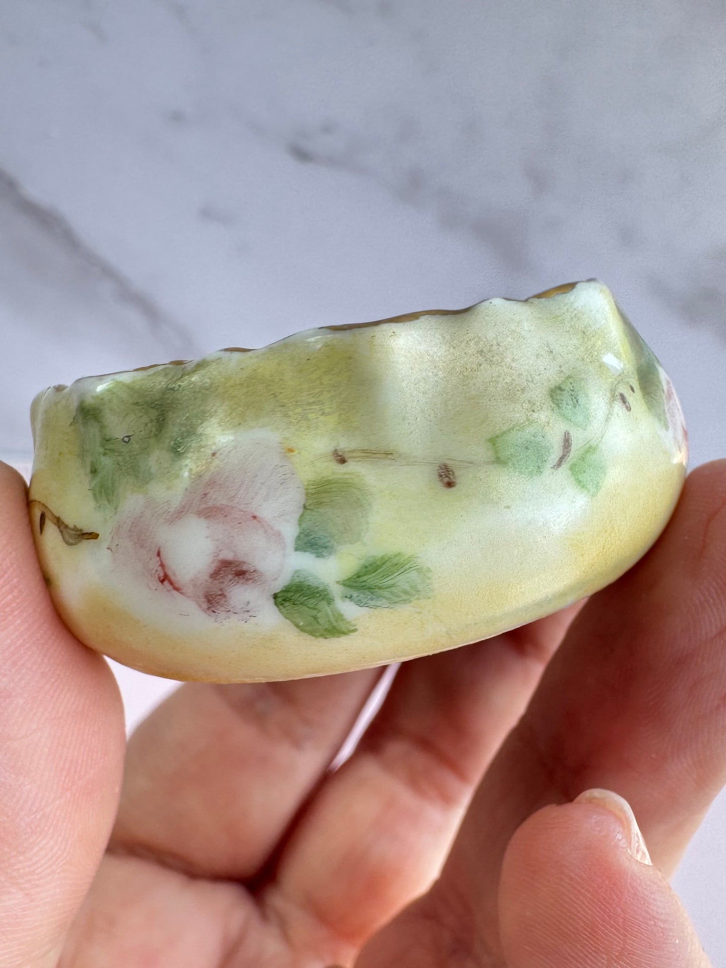 Rose Porcelain Salt Cellar - Sphere Display