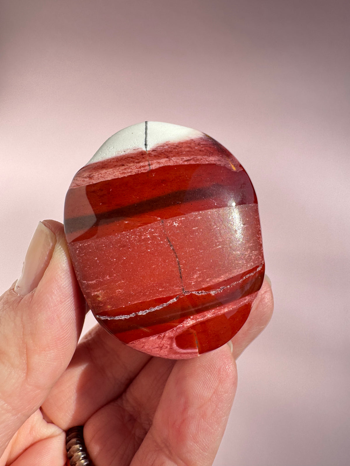 Mookaite Palm Stone - Item B