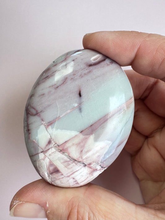 Hyacinth Jasper Palm Stone from Utah - ITEM F