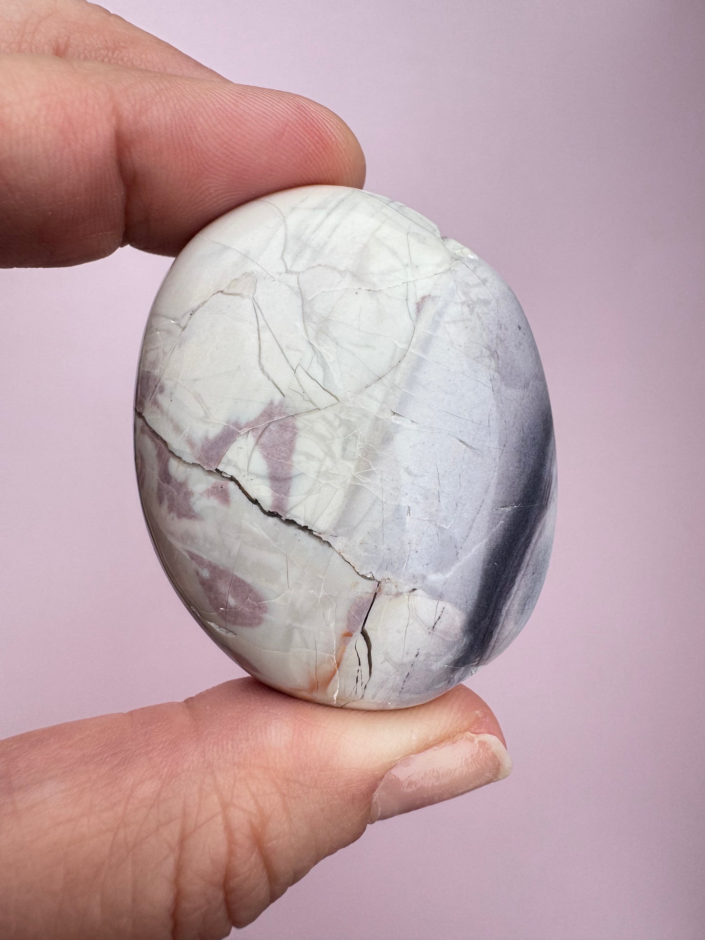 Hyacinth Jasper Palm Stone from Utah - ITEM K