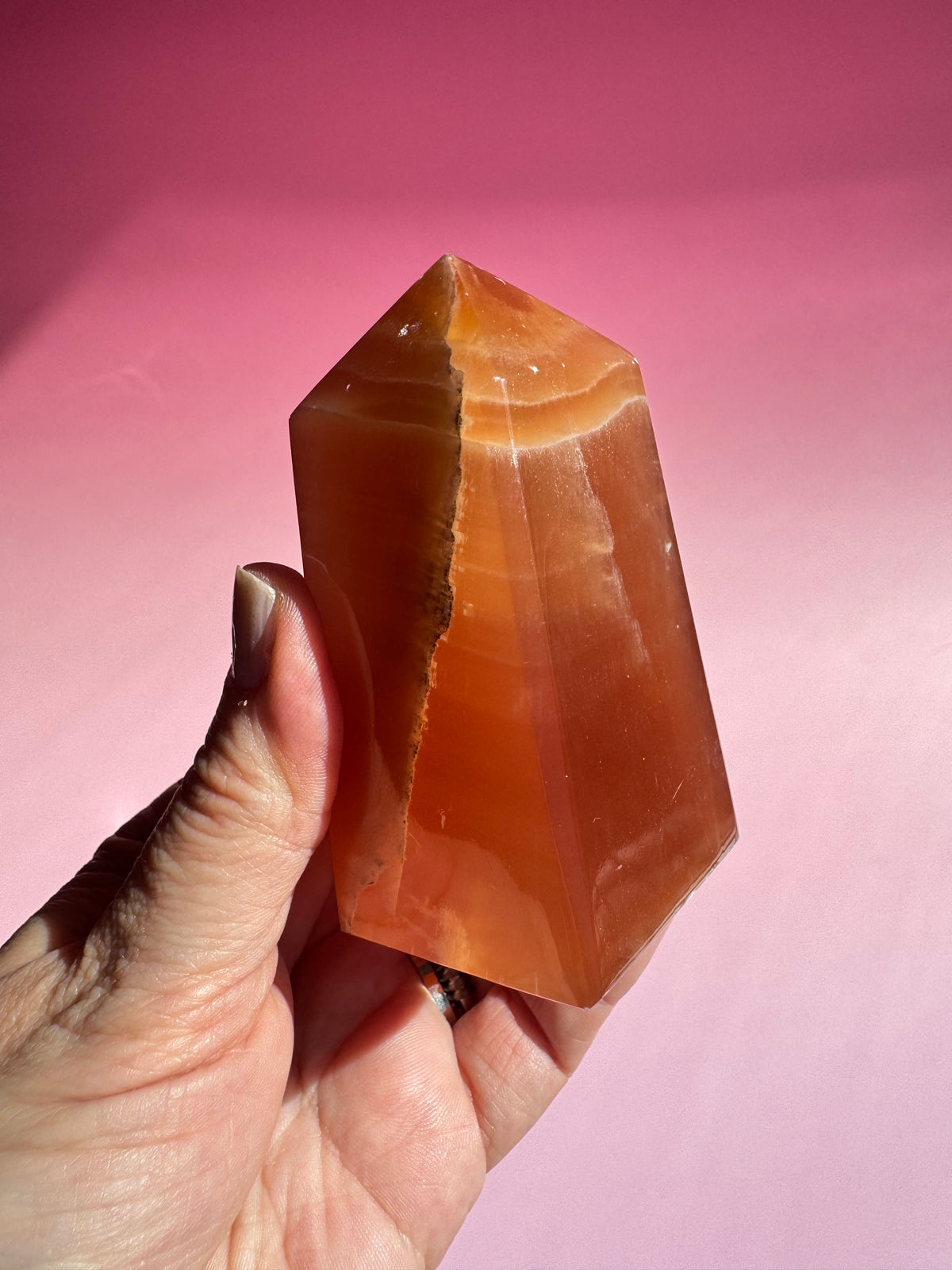 Honey Calcite Tower - ITEM E