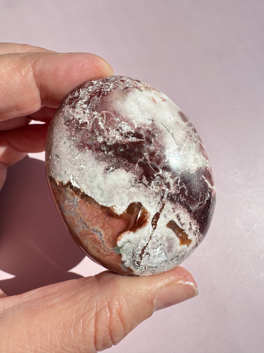 Unicorn Jasper Palm Stone - from India (Item H)