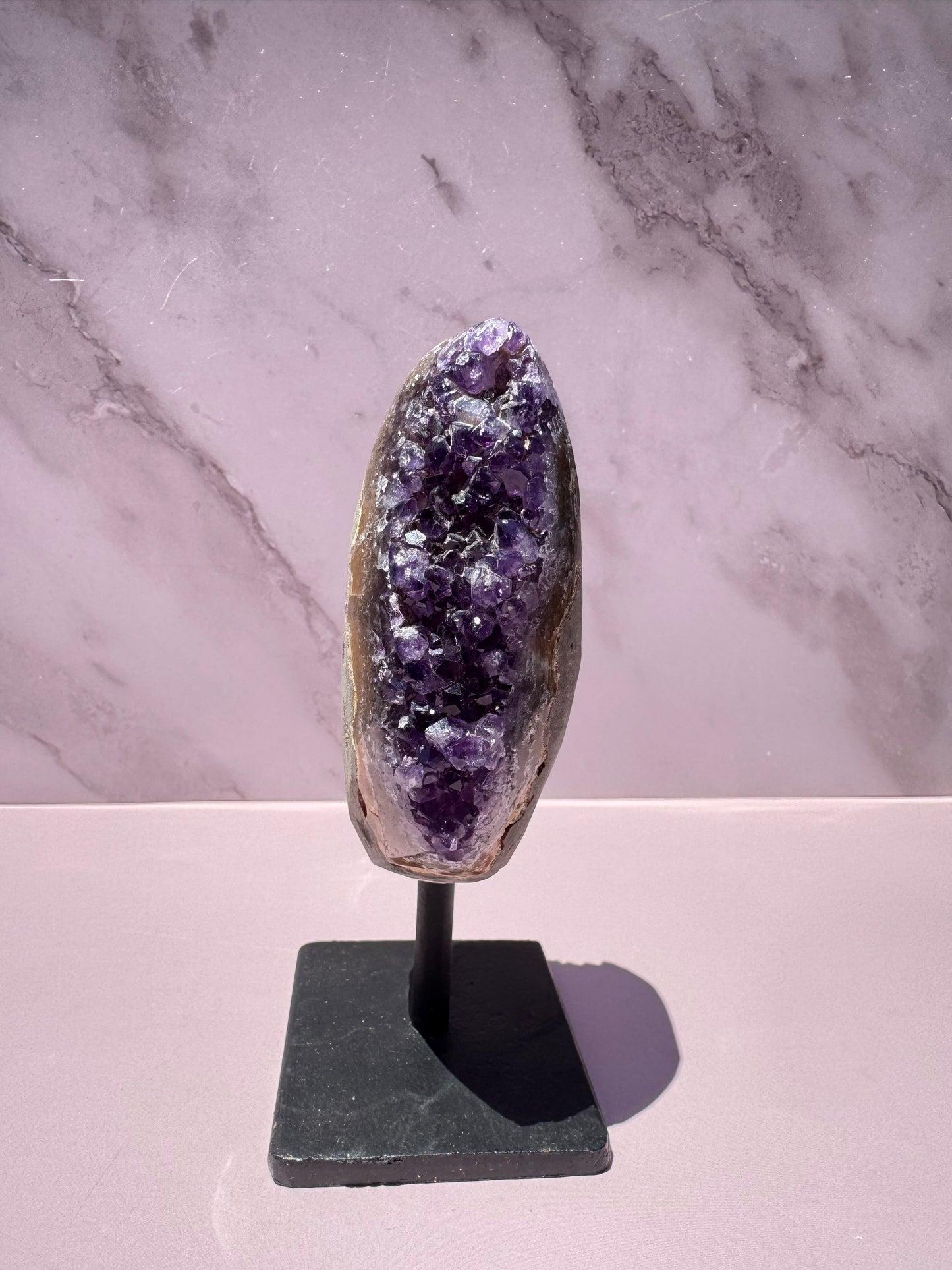 Amethyst Geode on Stand, from Brazil - Item A