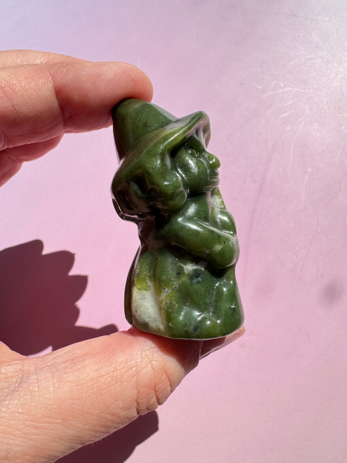 Serpentine Witch Carving