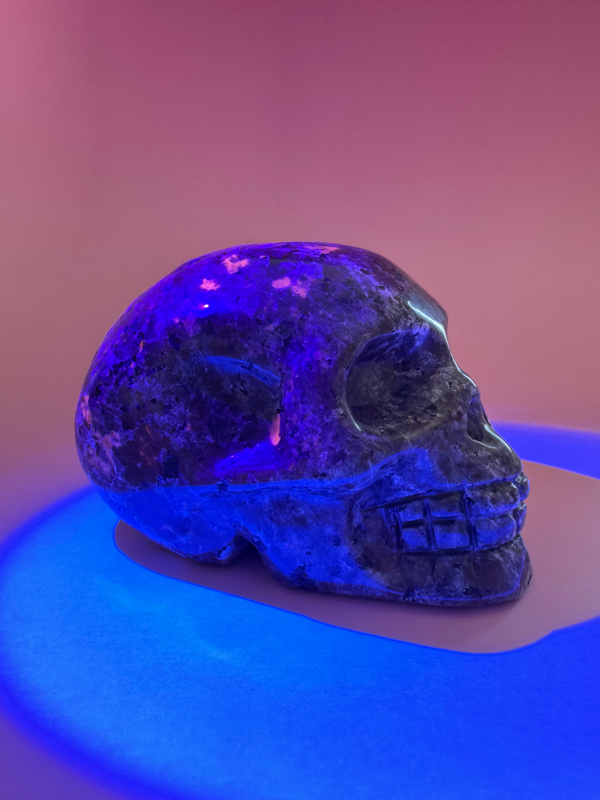 Yooperlite Skull Carving