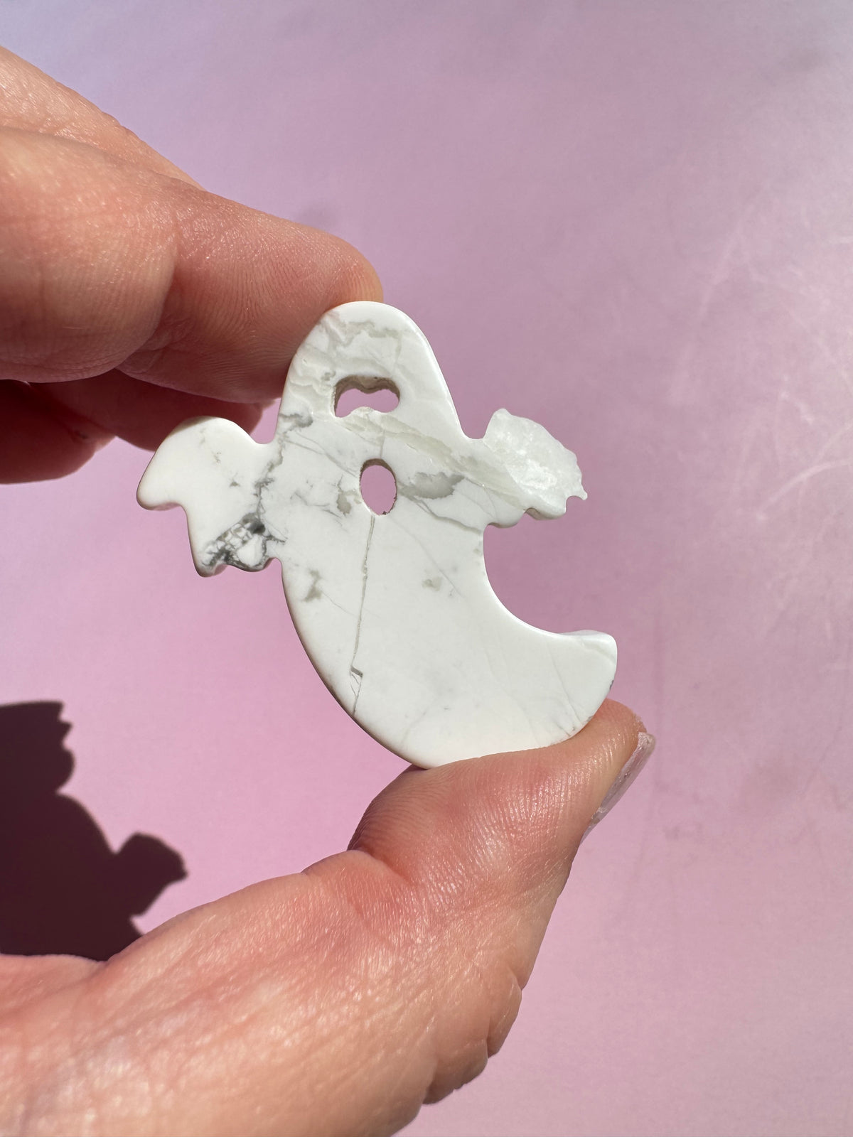 Howlite Ghost Cabochon - Imperfect