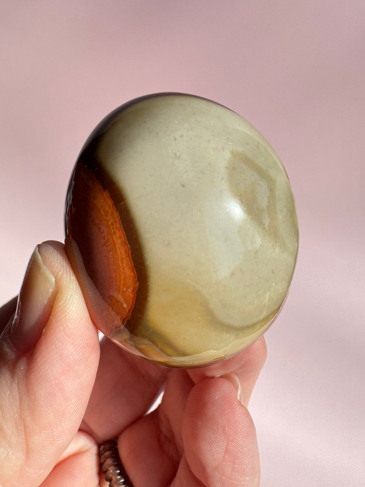 Polychrome Jasper Palm Stone - Item C